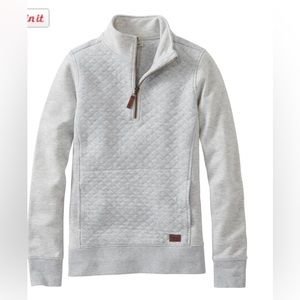 LL Bean Women's Quilted Quarter-Zip Pullover
